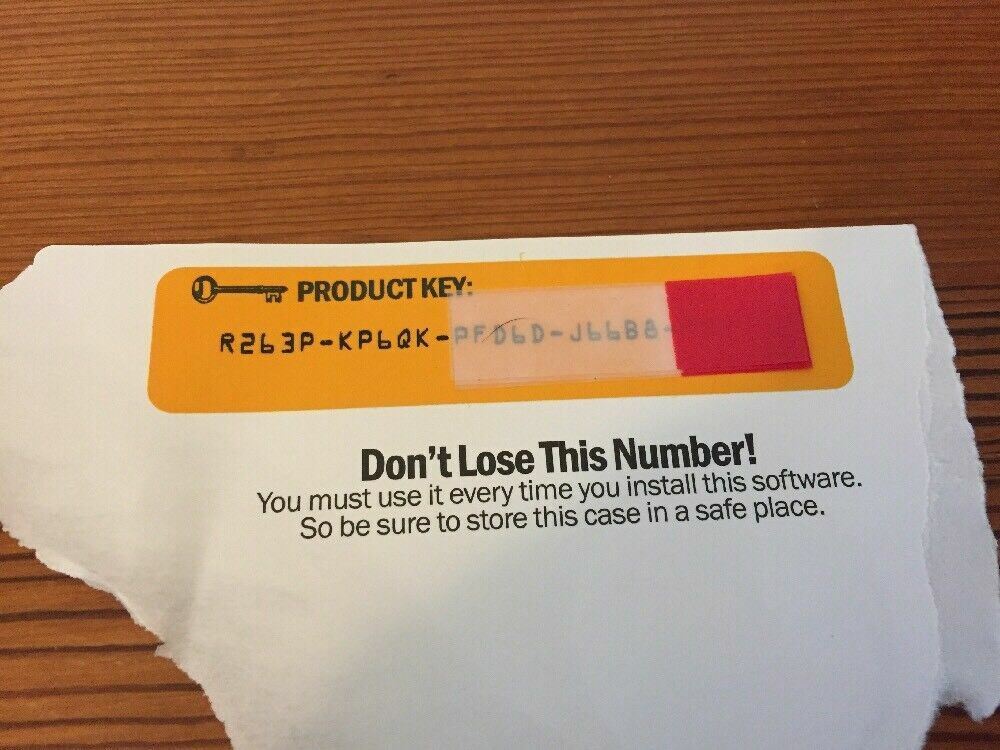 Office Mac OS X Software Disc CD 2001 w Serial Number License