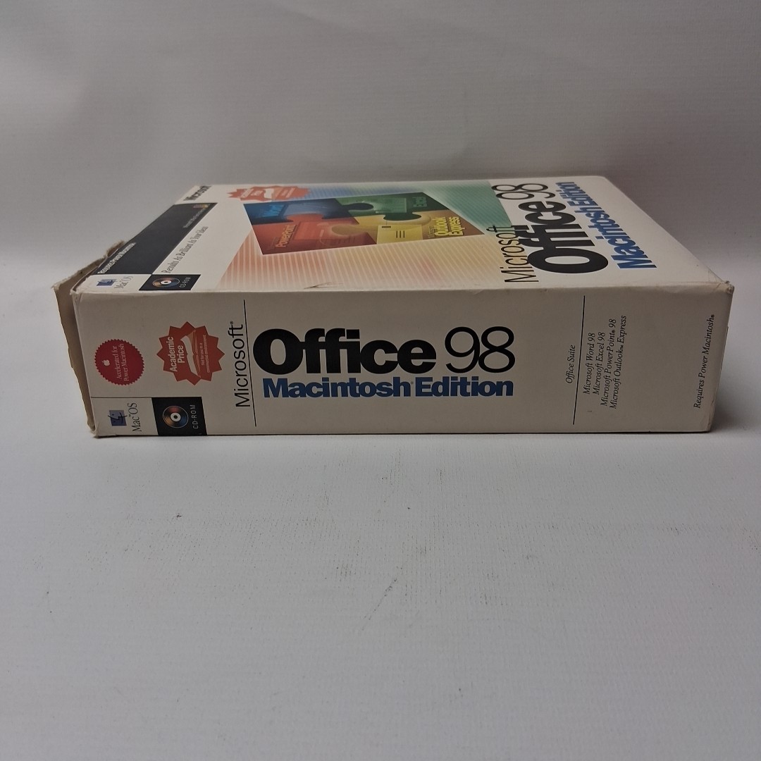 Microsoft Office 98 Macintosh Edition New Open Box Vintage