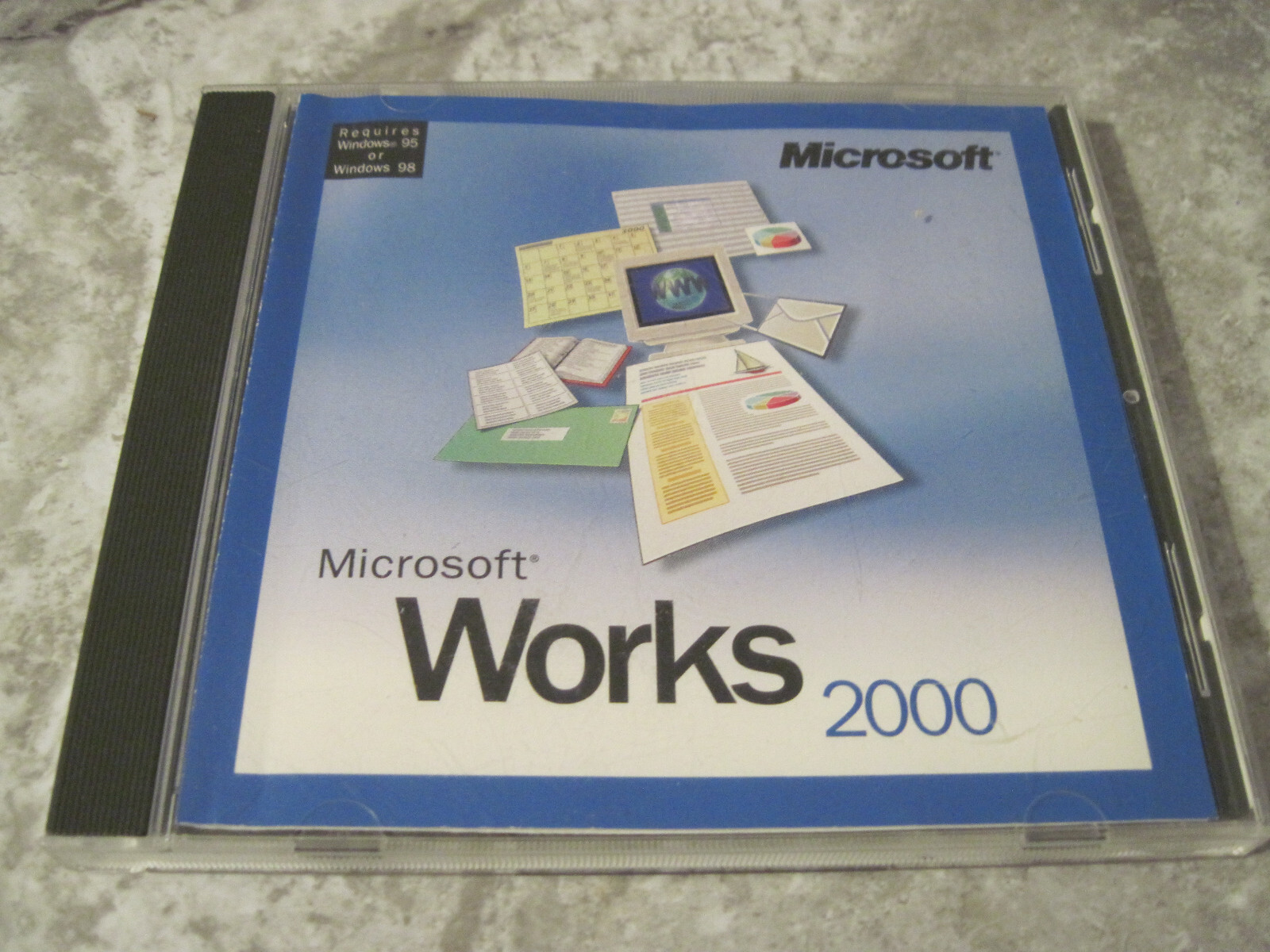 Microsoft Works 2000 Vintage Home Office Software