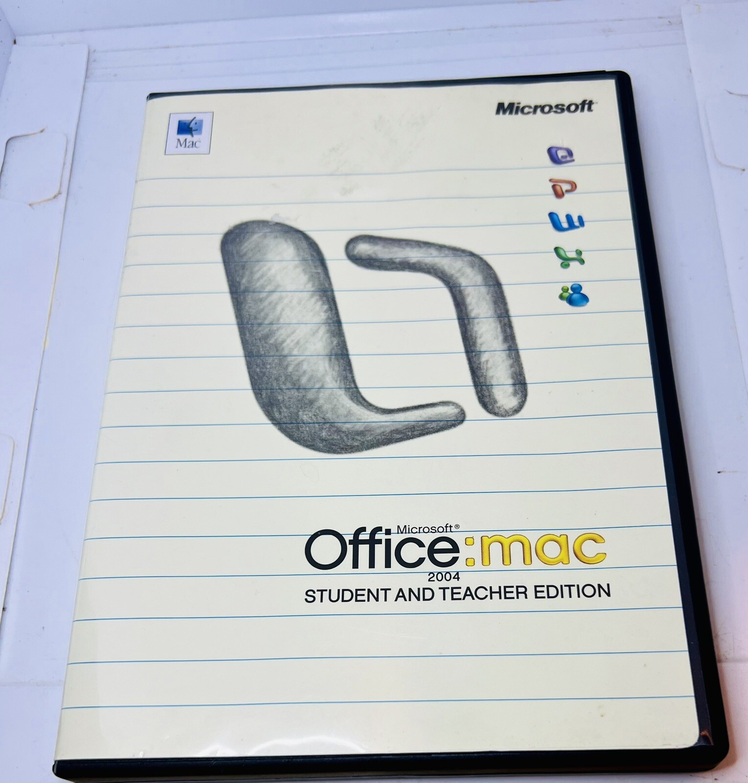 Microsoft Office Mac 2004 Student and Teacher Edition Software 3 keys w/ booklet