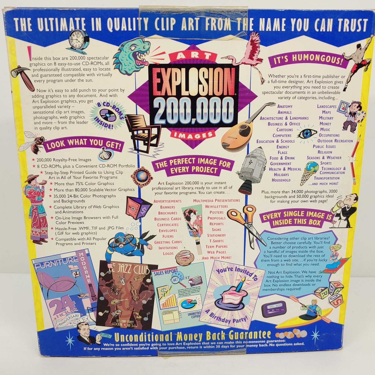Art Explosion 200,000 Images Clip Art PC CD-ROM Software Program 2001 Nova