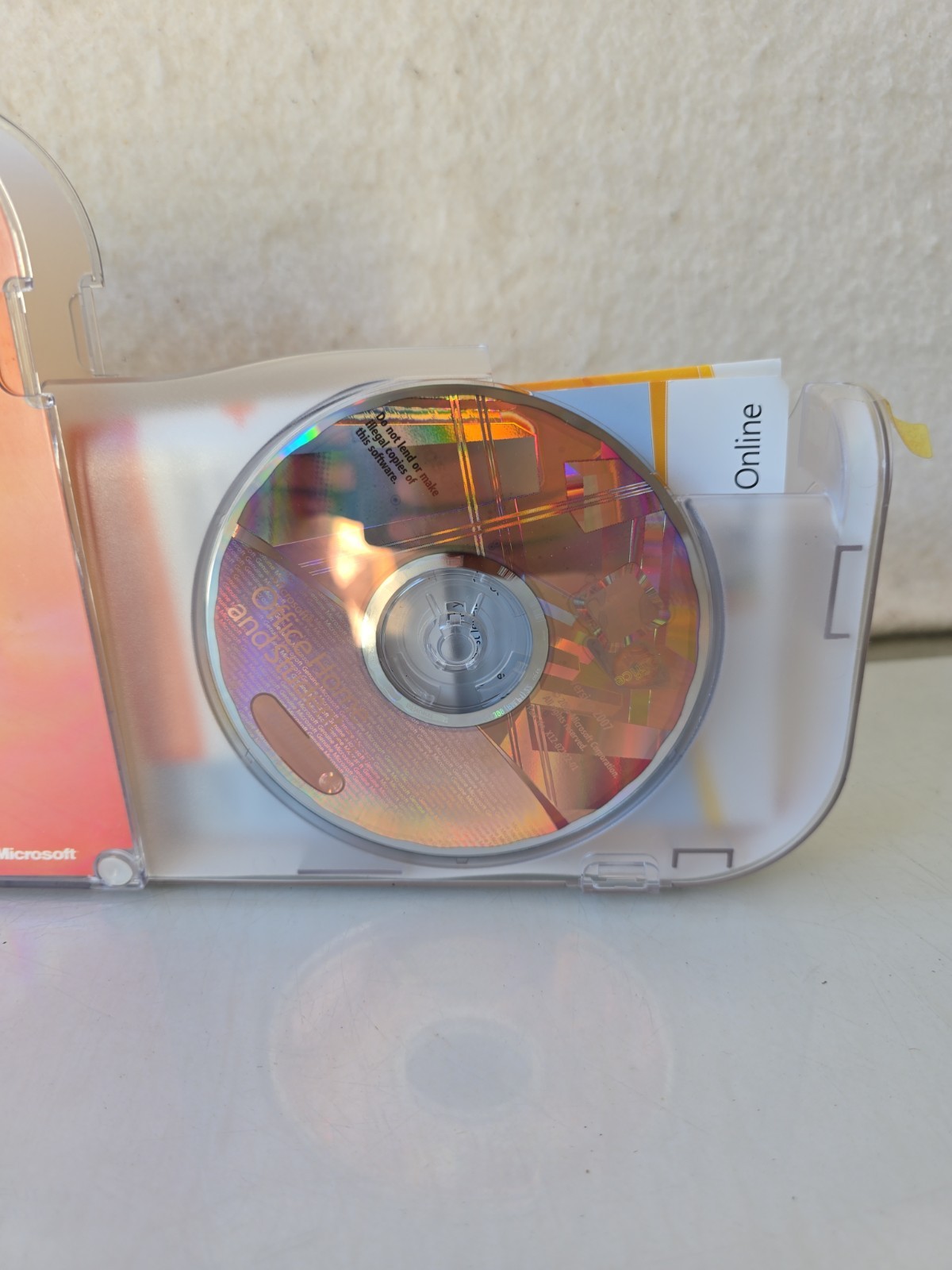 Microsoft Office Home and Student Excel Word PowerPoint 2007 W/ Key & Case