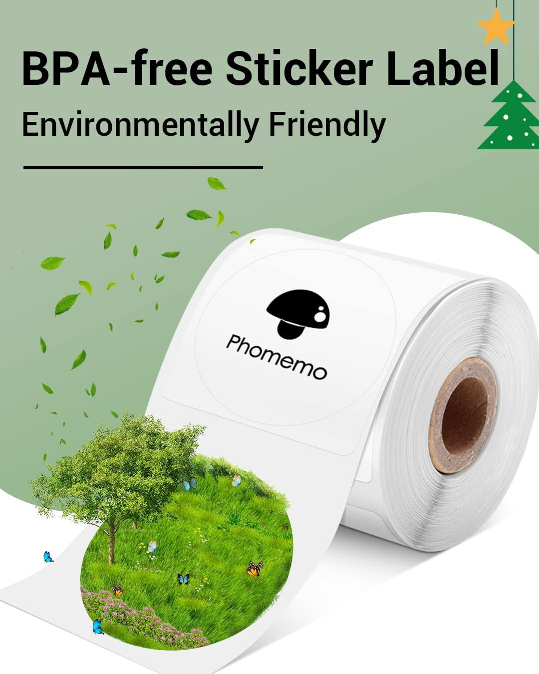 Phomemo Multi-Purpose Self-Adhesive Round Circle Label M110/M110S/M120/M200/M220