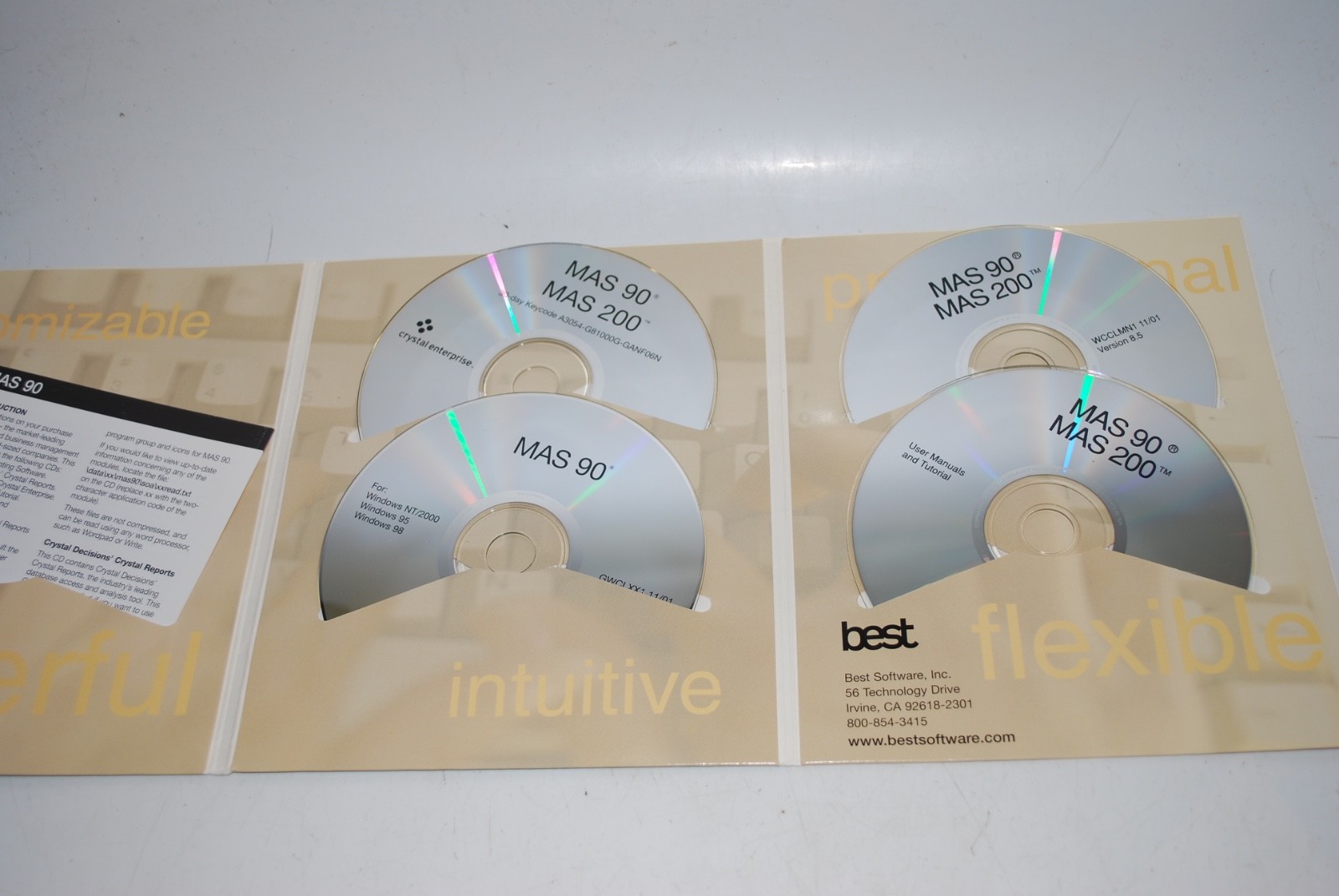 Sage Best MAS 90 / MAS 200 – Customer Upgrade 3.61 – Used – Software CD