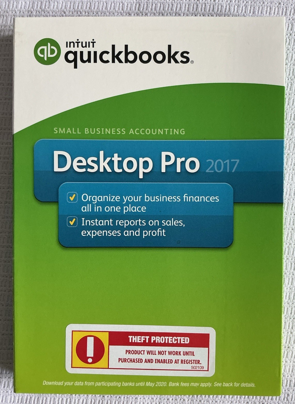 Intuit QuickBooks Desktop Pro 2017 Retail Accounting UNSCRATCHED LICENSE CODE