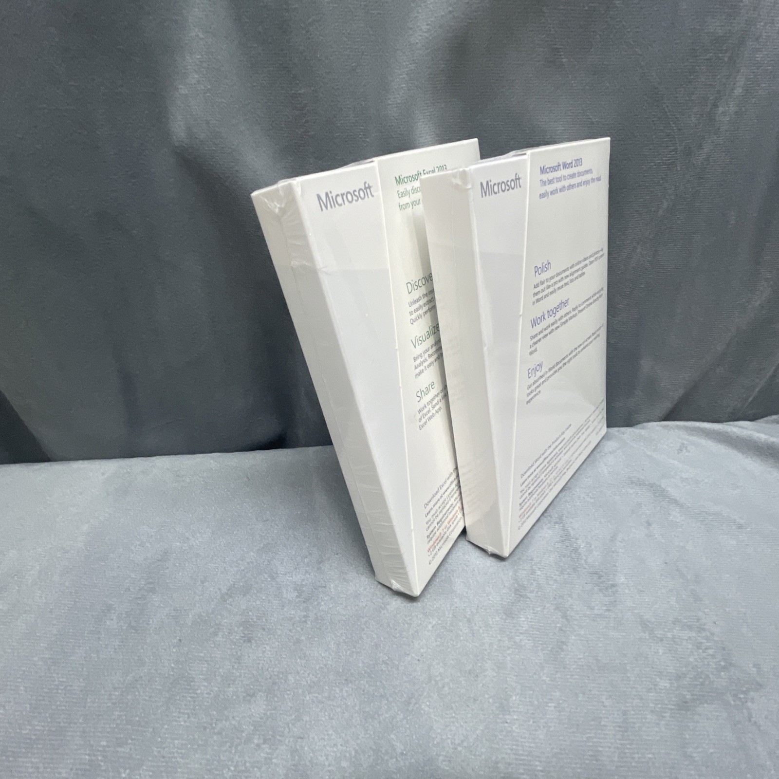 Microsoft Word 2013 & Microsoft Excel 2013 Key Cards In Sealed Boxes 1 PC