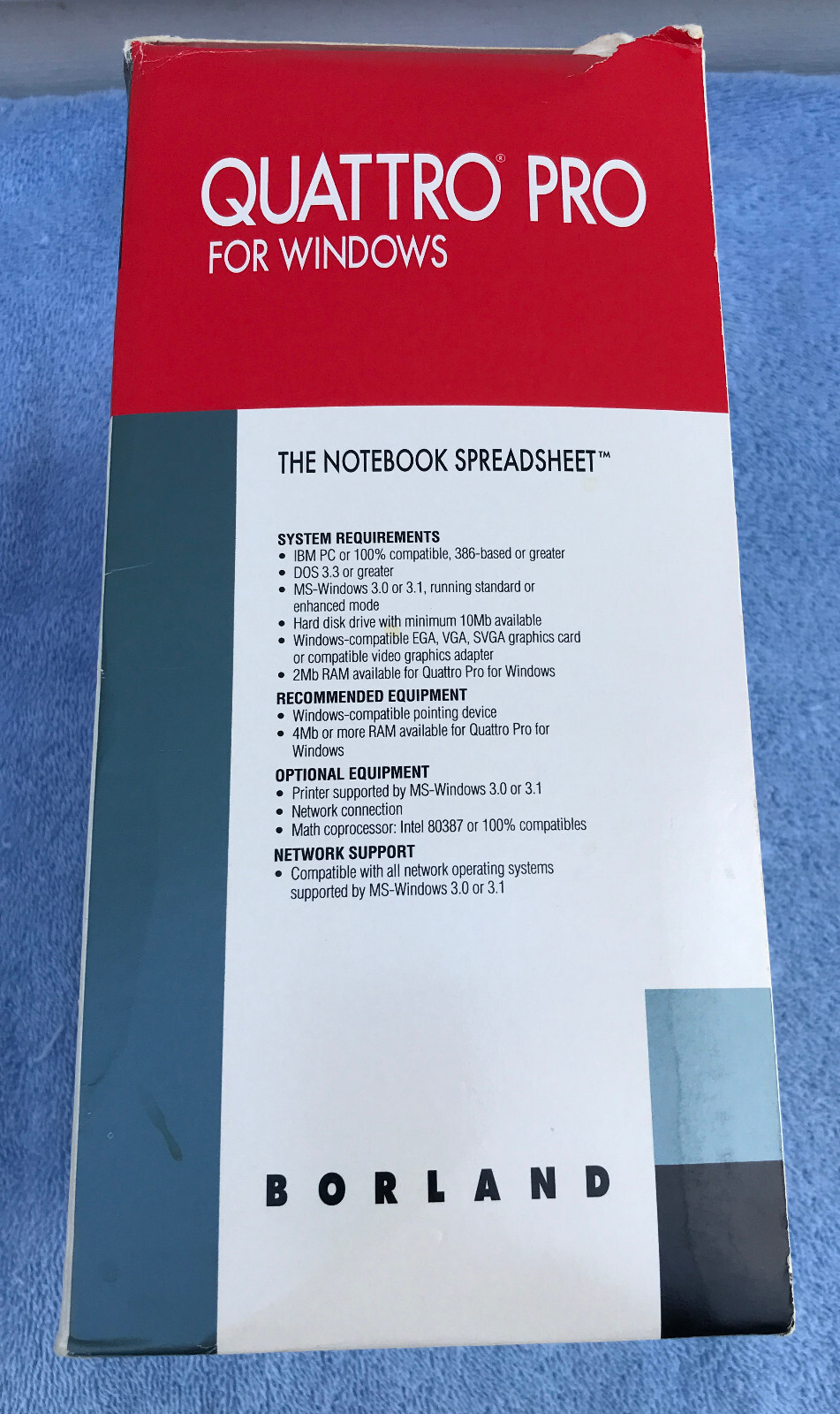 Borland Quattro Pro For Windows Ver 1.0 3.5″ Floppy Disks Guides COMPLETE