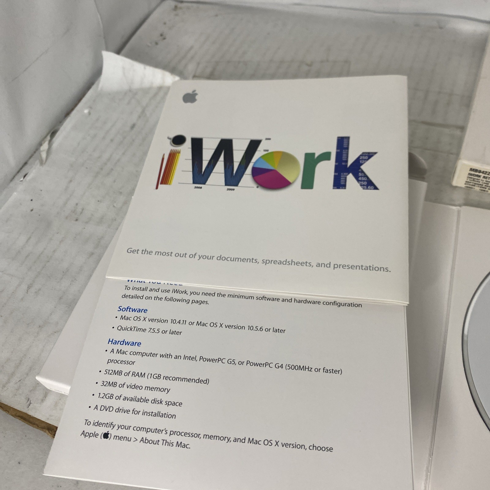 Apple iWork ’09 Retail V9.0.3 Full Version for Mac MB942Z/A