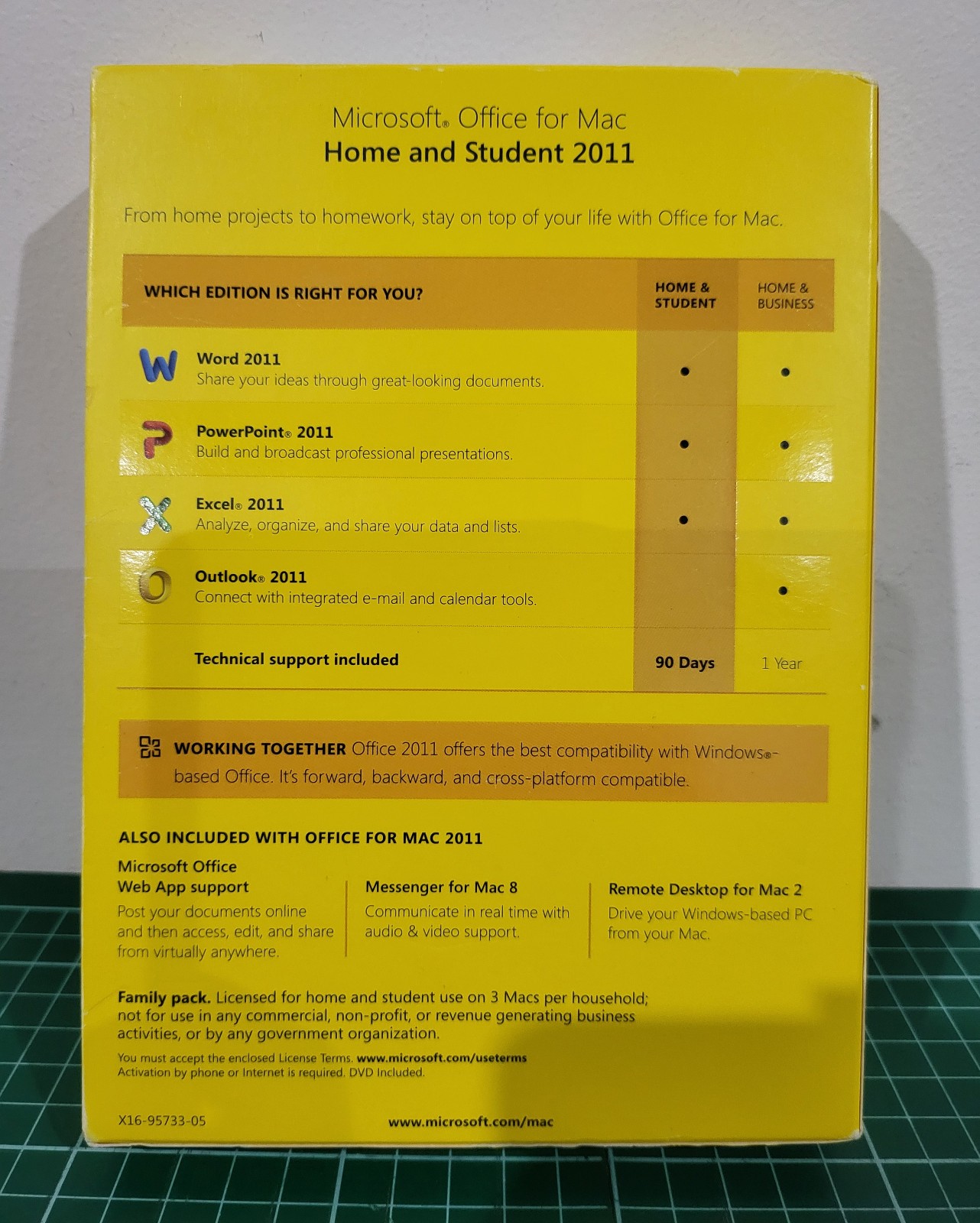 Microsoft Office Mac 2011 Home & Student BRAND NEW UNUSED