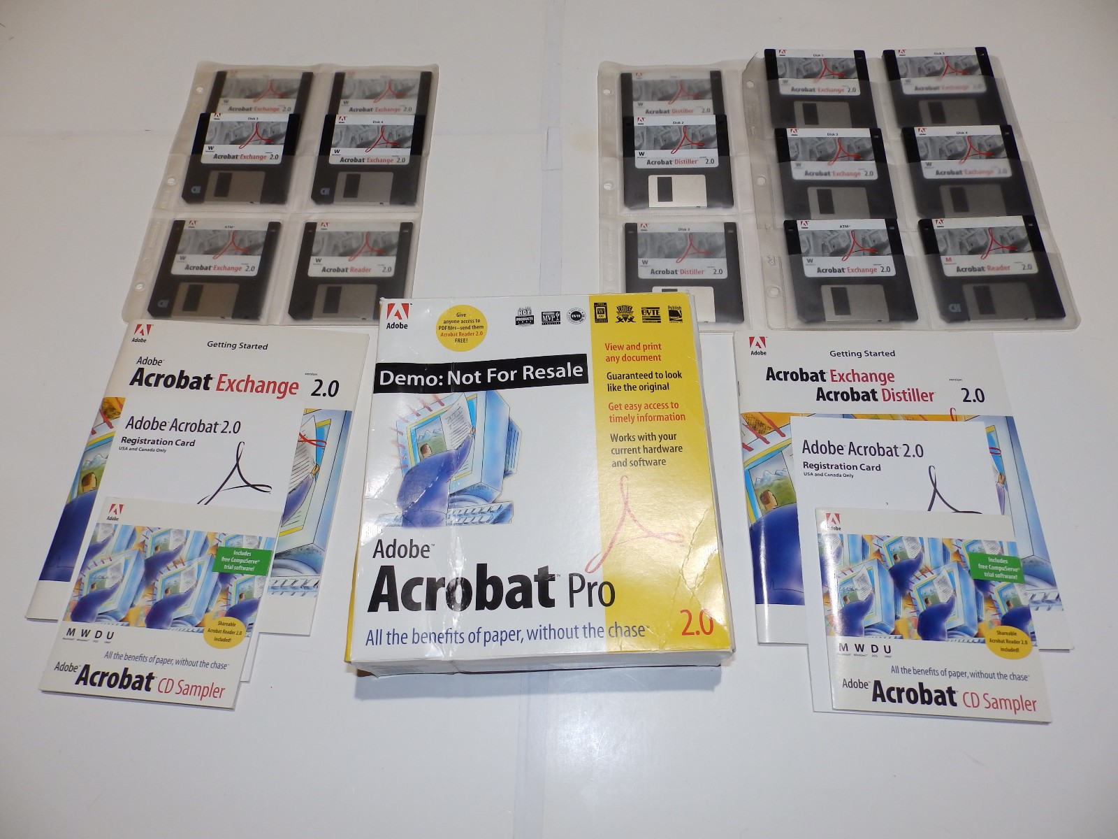 Vintage Software – Adobe Acrobat for Windows v2.0 / 2.1 / 3.0 / 4.0 / 5.0