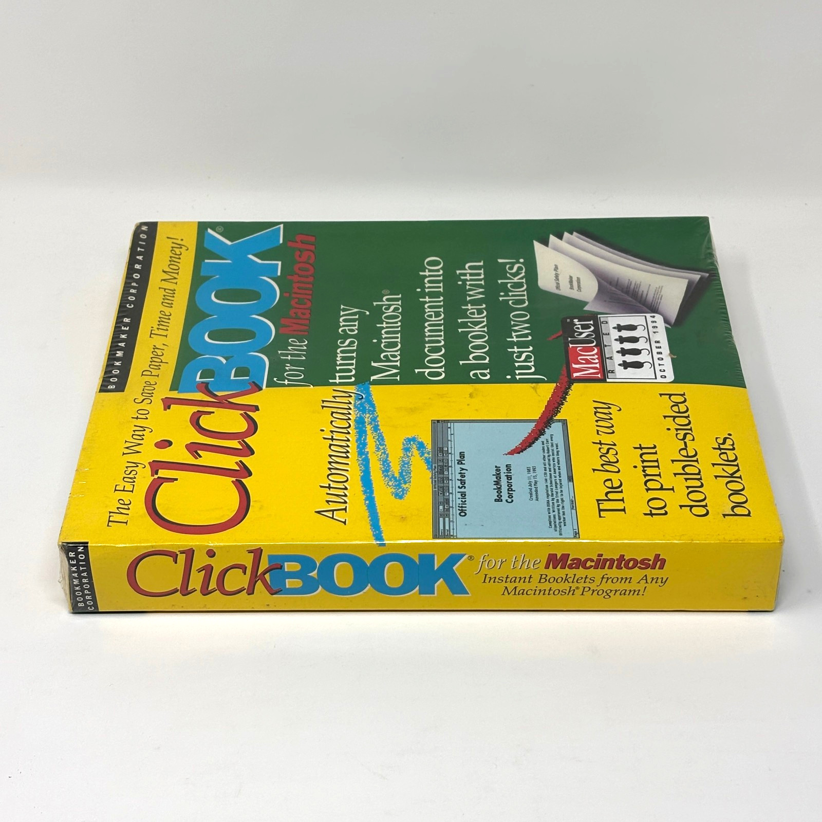 Vintage 90s Sealed Clickbook 1.2 for the Macintosh Software – Bookmaker