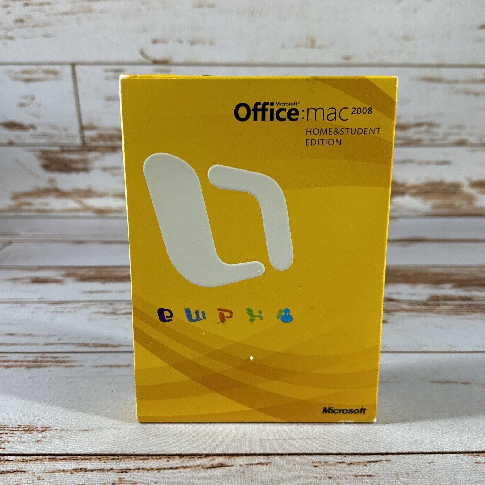Microsoft Office Mac Home & Student 2008 Part# GZA-00006 with 3 Product Keys