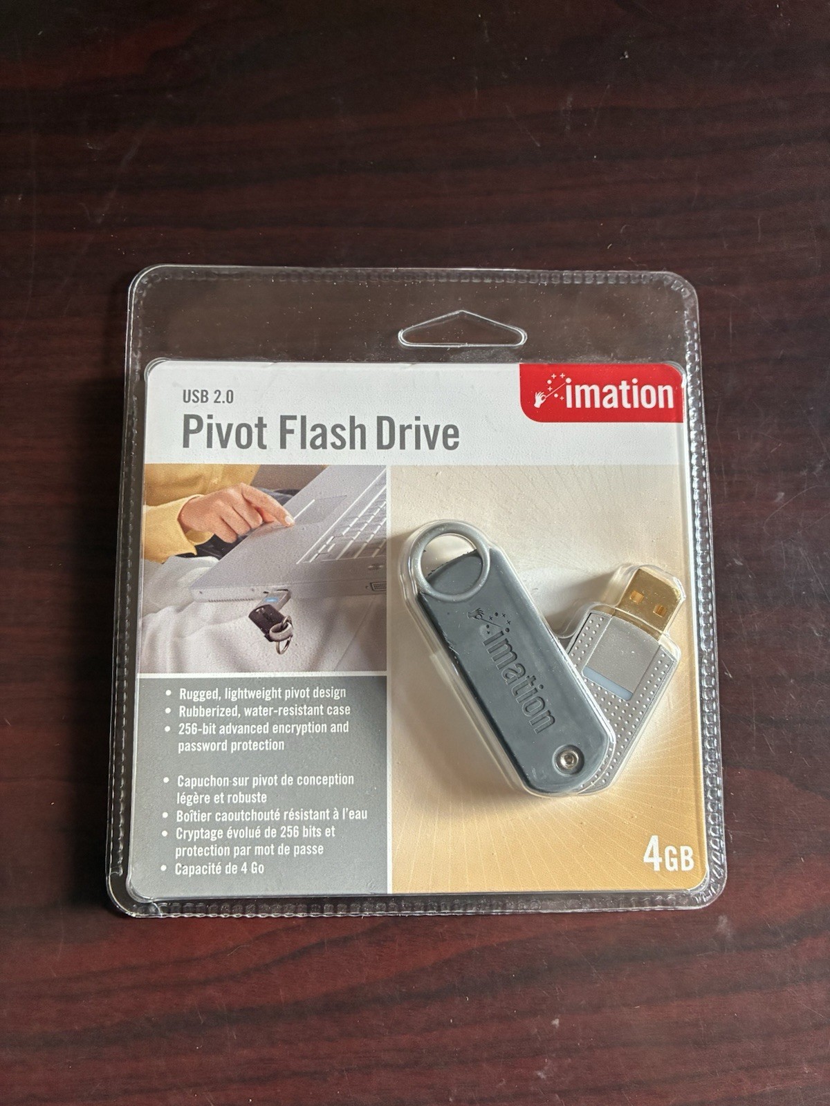IMATION SWIVEL Pivot DRIVE 4GB USB-2.0 See Photos Model & Type.New Sealed Sealed