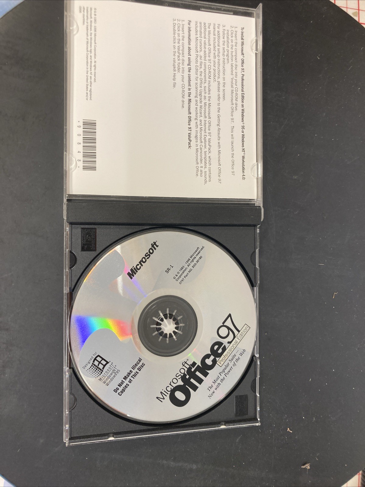 MICROSOFT OFFICE 97 OS PROFESSIONAL EDITION (CD ROM 1997 ) WITH PRODUCT CD KEY