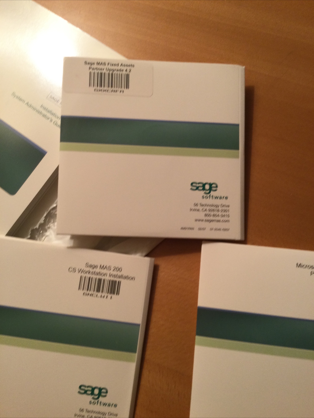 New Sage MAS200 4.2, FA, AlertsPro, FRx, Upgrade Versions, Docs, CDs, Etc
