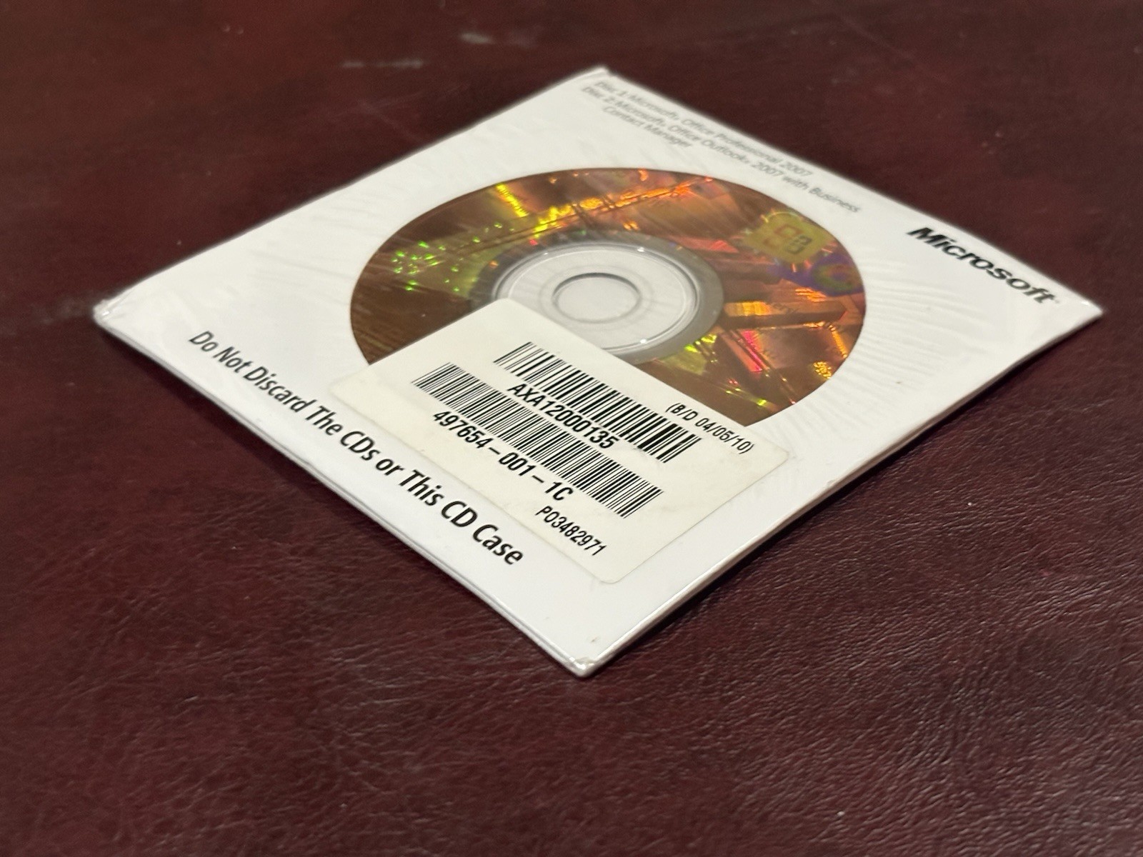 Microsoft Office 2007 Professional Full Version + Outlook MS Pro NEW SEALED Rare