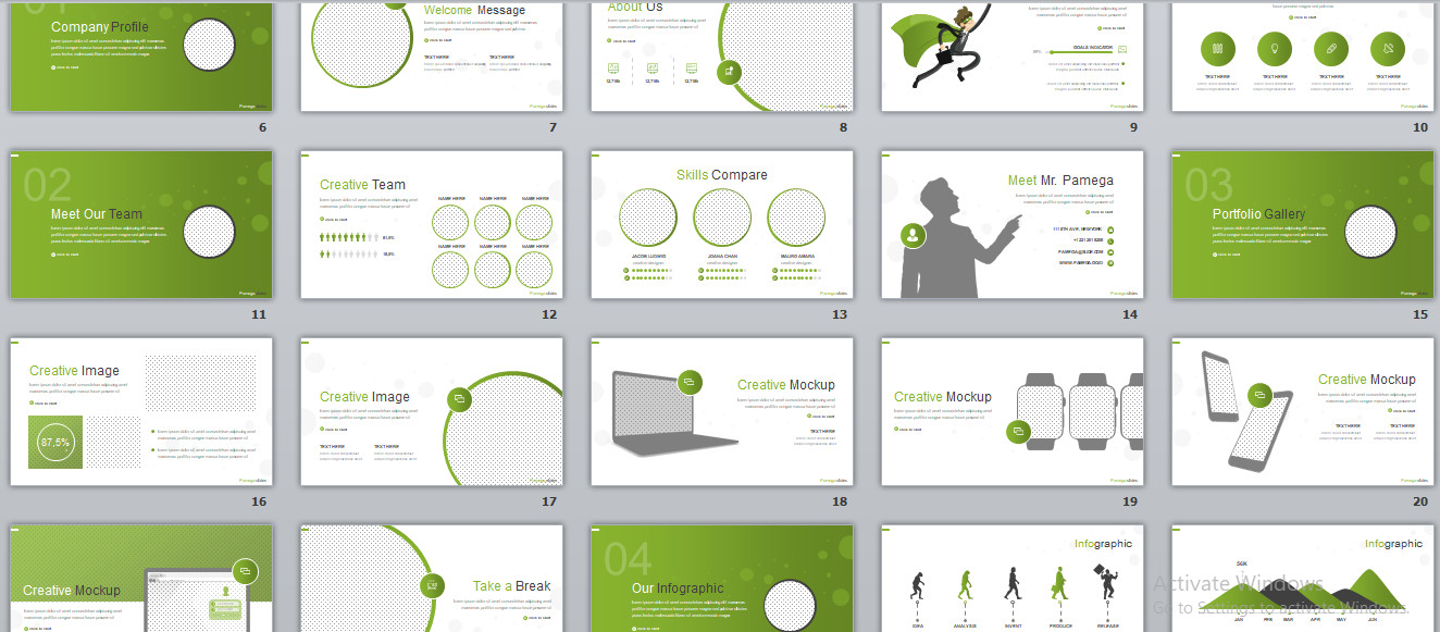 POWERPOINT TEMPLATED – Templated Powerpoint for Presentation 003