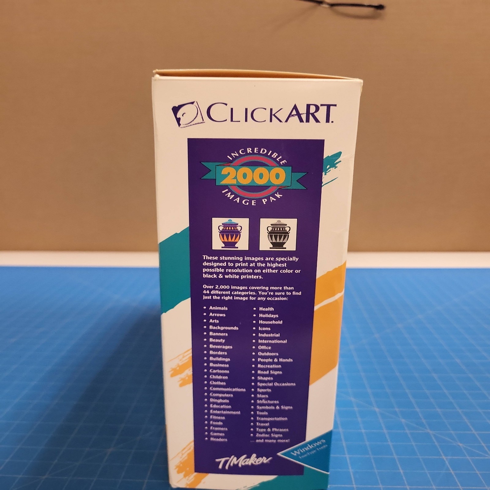 ClickArt Incredible 2000 Image Pak Windows DOS 3.5 Floppy Disks T/Maker Clip Art