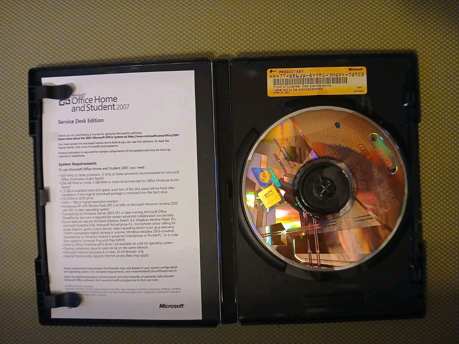Microsoft Office Home and Student 2007 (79G-00007)