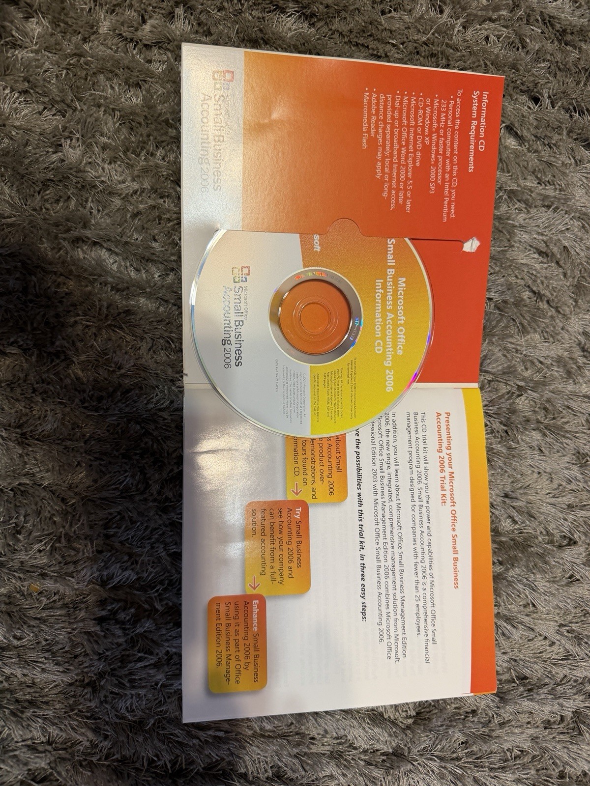 Microsoft Office Small Business Accounting 2006 Trial Kit NEW SEALED