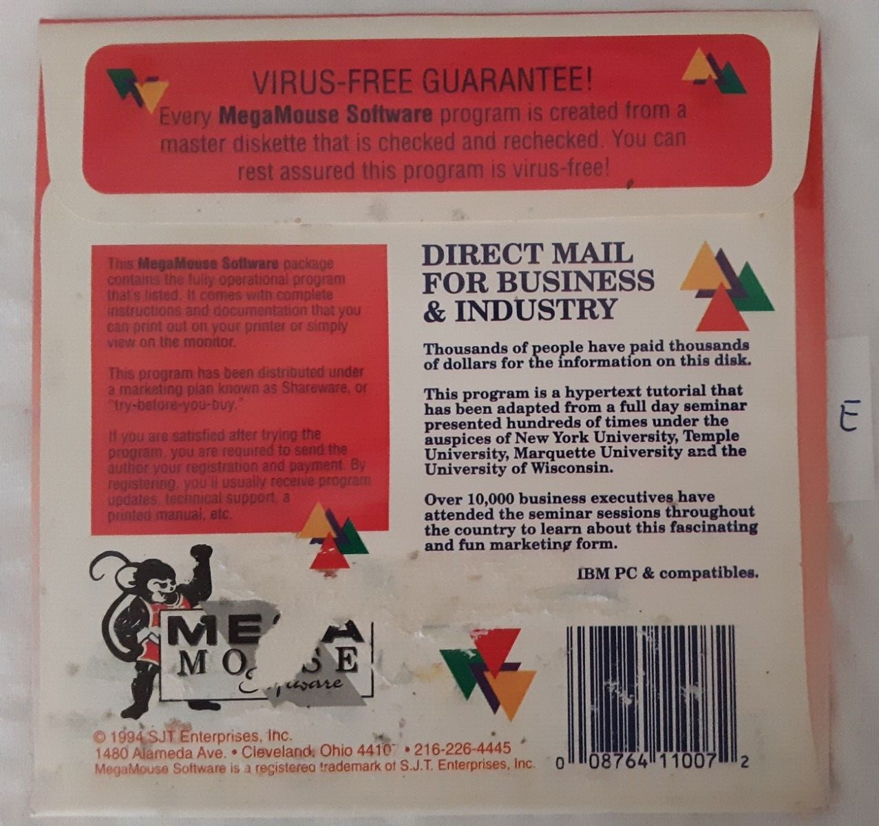 Direct Mail for Business & Industry retro 5.25″ floppy FREE SHIPPING 94 SEE NOTE