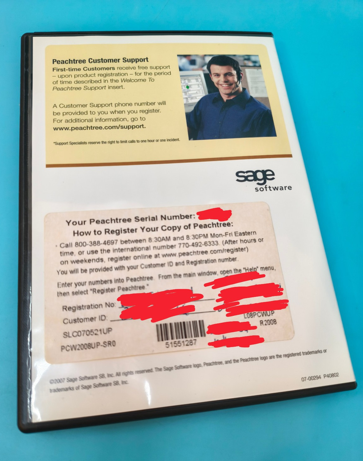 Sage Peachtree Accounting 2008 2 CDs (SN+Reg#+Cust ID incl) – For Windows