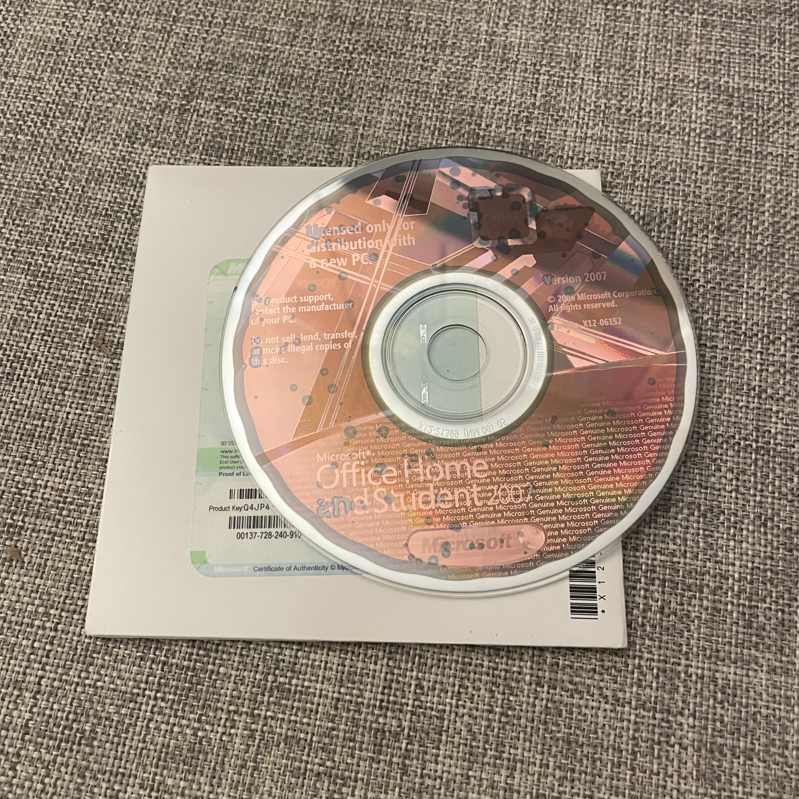 Microsoft Office 2007 Home and Student w/ Product Key – Excel, Word, PowerPoint