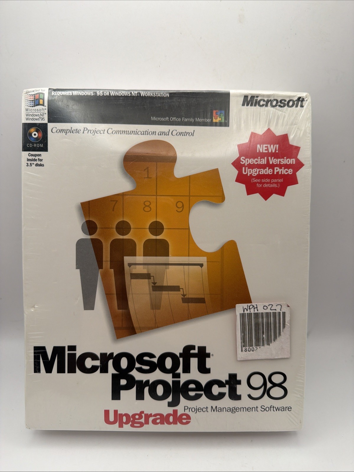 Microsoft Project 98 Upgrade – Project Management Software Brand New Sealed