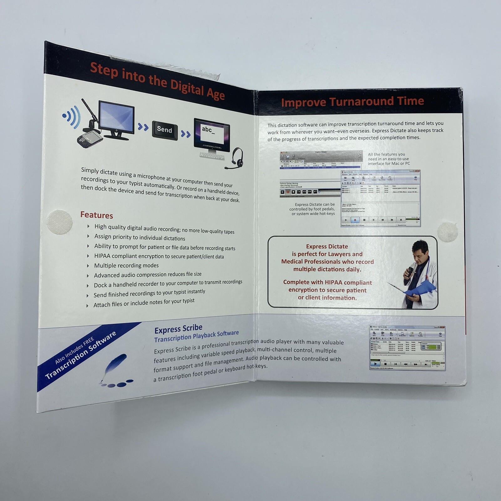 NCH Software Digital Dictation Express Dictate RET-DIC001