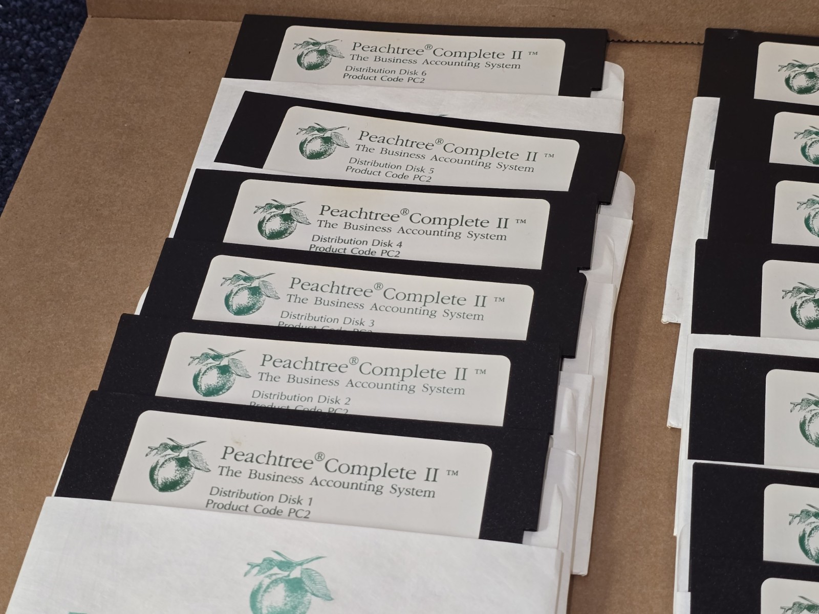 ADP Peachtree Complete II Accounting For IBM PC 1980s | 14 Floppy Disk Software