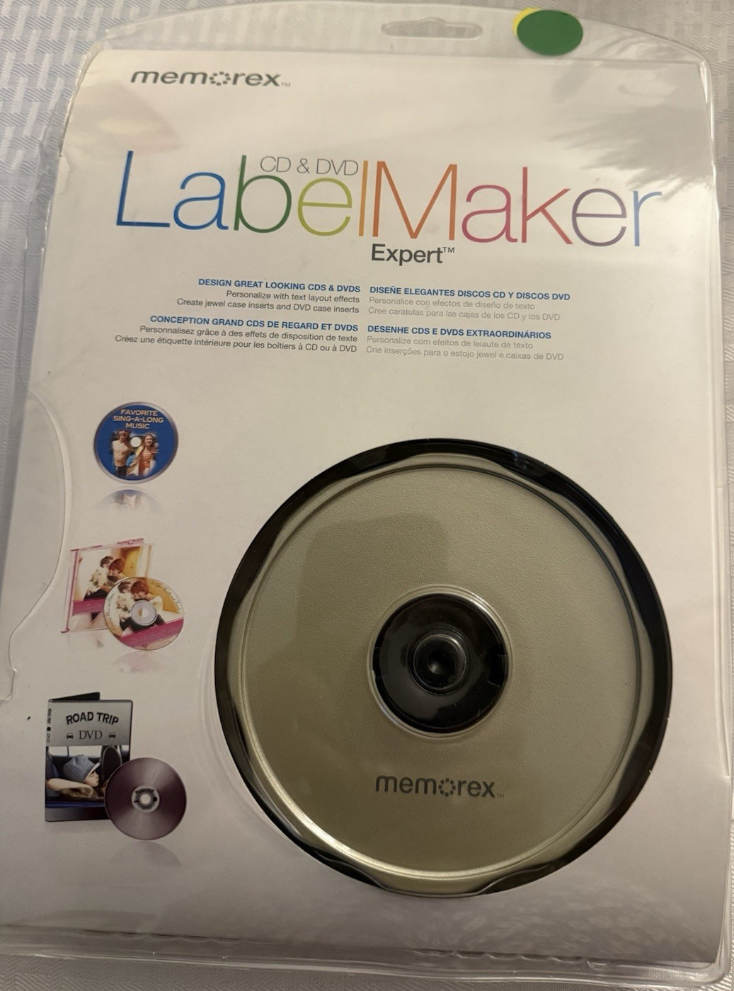 Memorex LabelMaker Expert CD & DVD Label Maker for Windows 98SE/Me/2000/XP