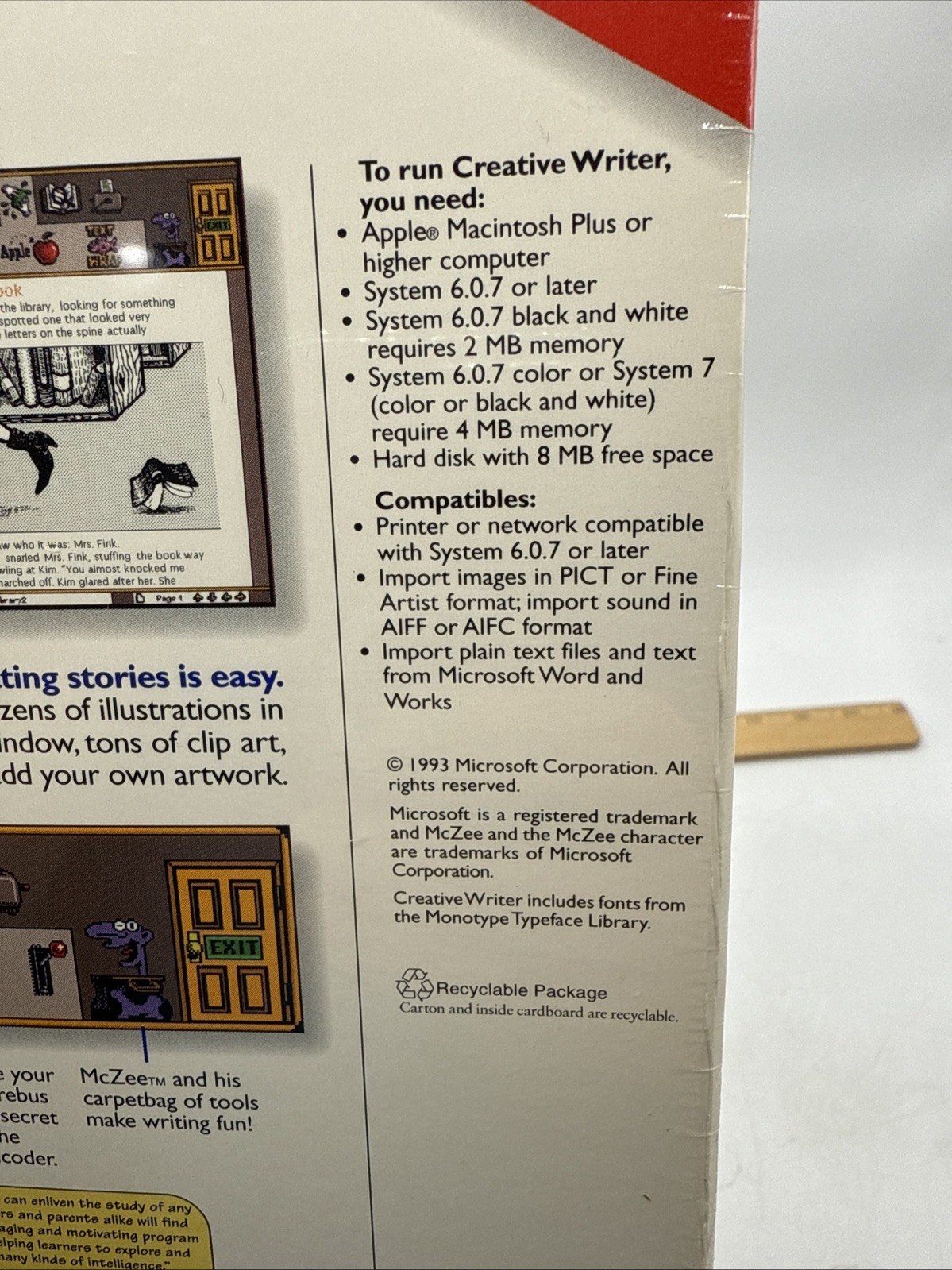 Creative Writer for Macintosh, Microsoft Home Big Box New, SEALED, Vintage