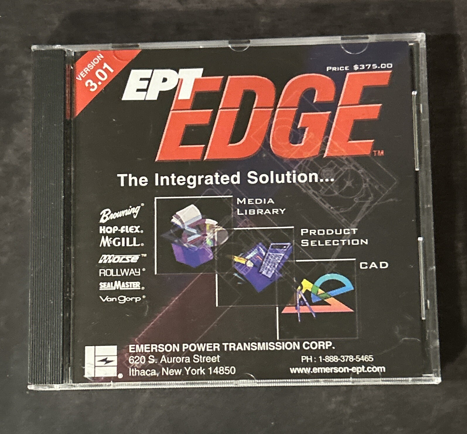 EPT Edge Integrated Solution Software 3.01 Media Products CAD Emerson Vintage PC