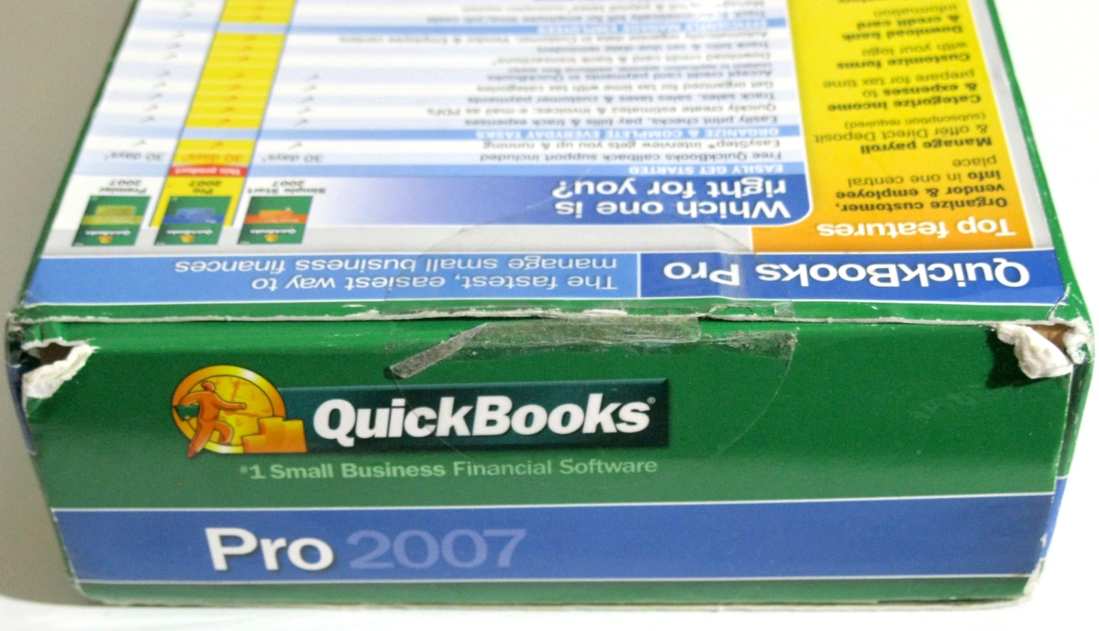 INTUIT QUICKBOOKS PRO 2007 SMALL BUSINESS FOR WINDOWS W/ LICENSE KEY