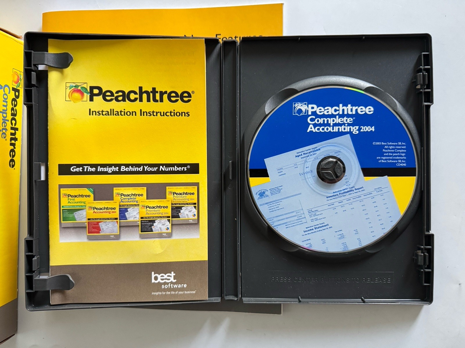 Peachtree Sage Accounting Software Lot 2004 2006 2007 CDs Manuals Boxes