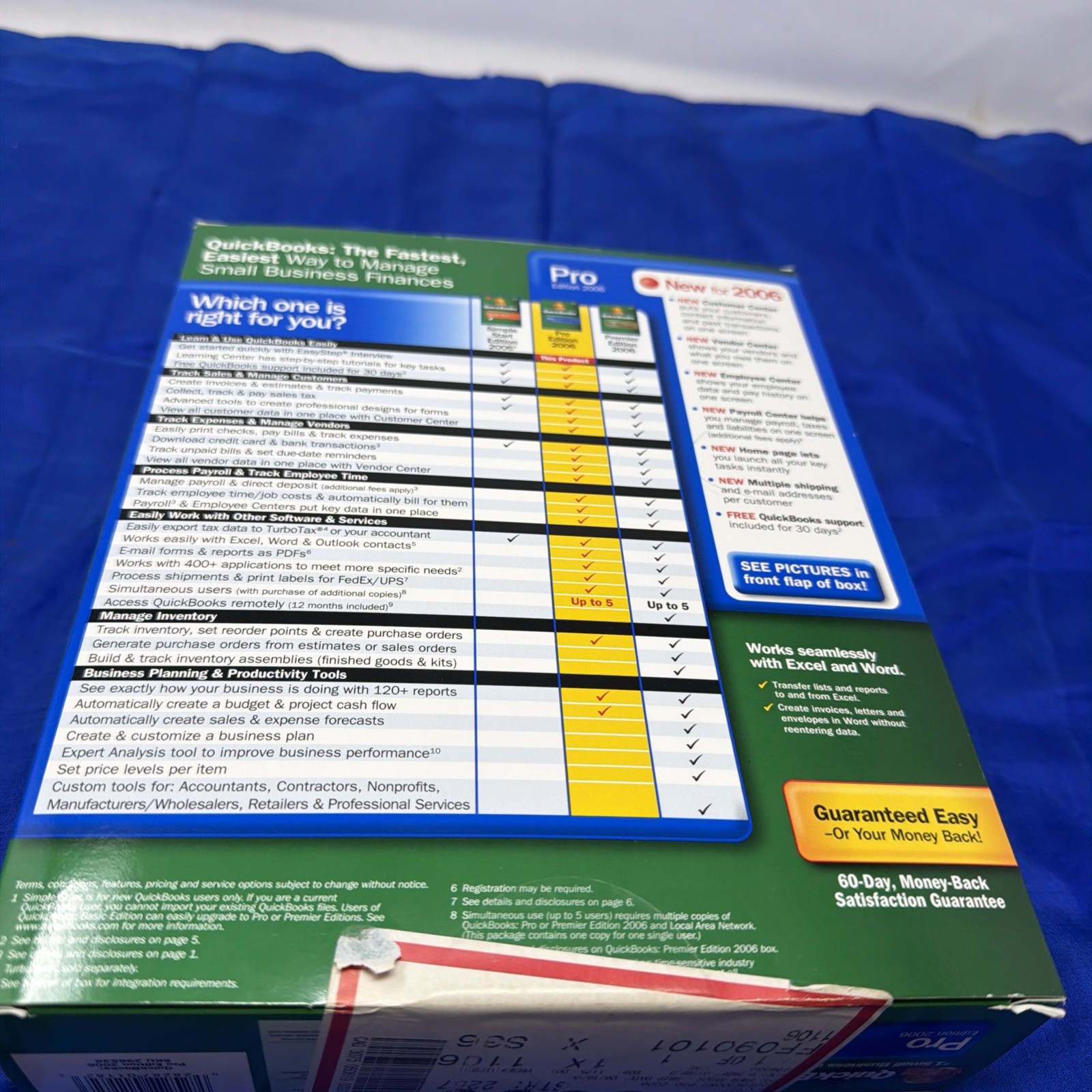 Intuit QuickBooks Pro Edition 2006 Small Business Financial Software – No Code