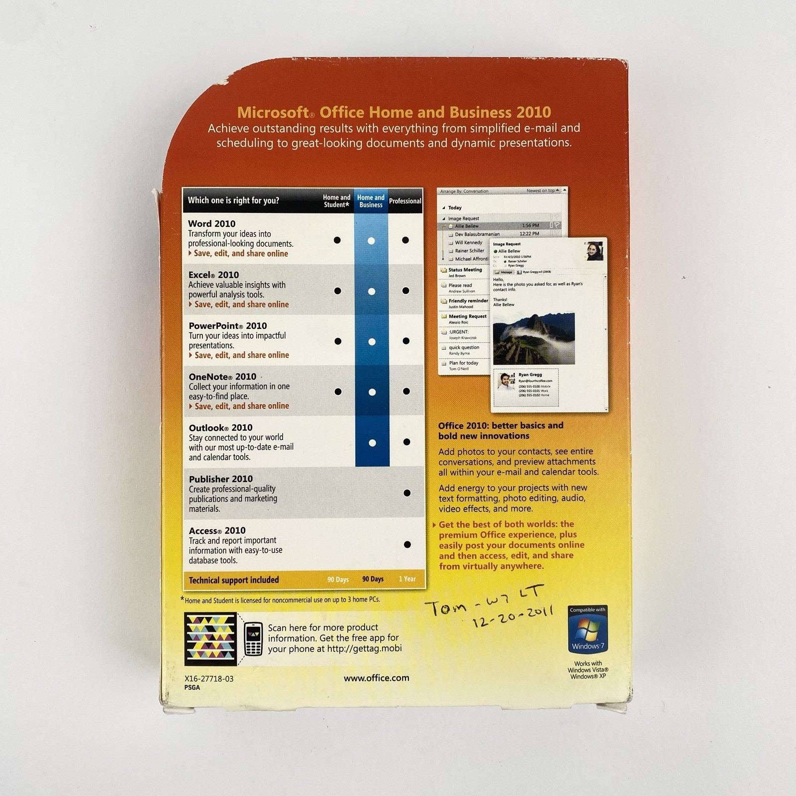 Microsoft Office Home and Business 2010 Full Version with Key