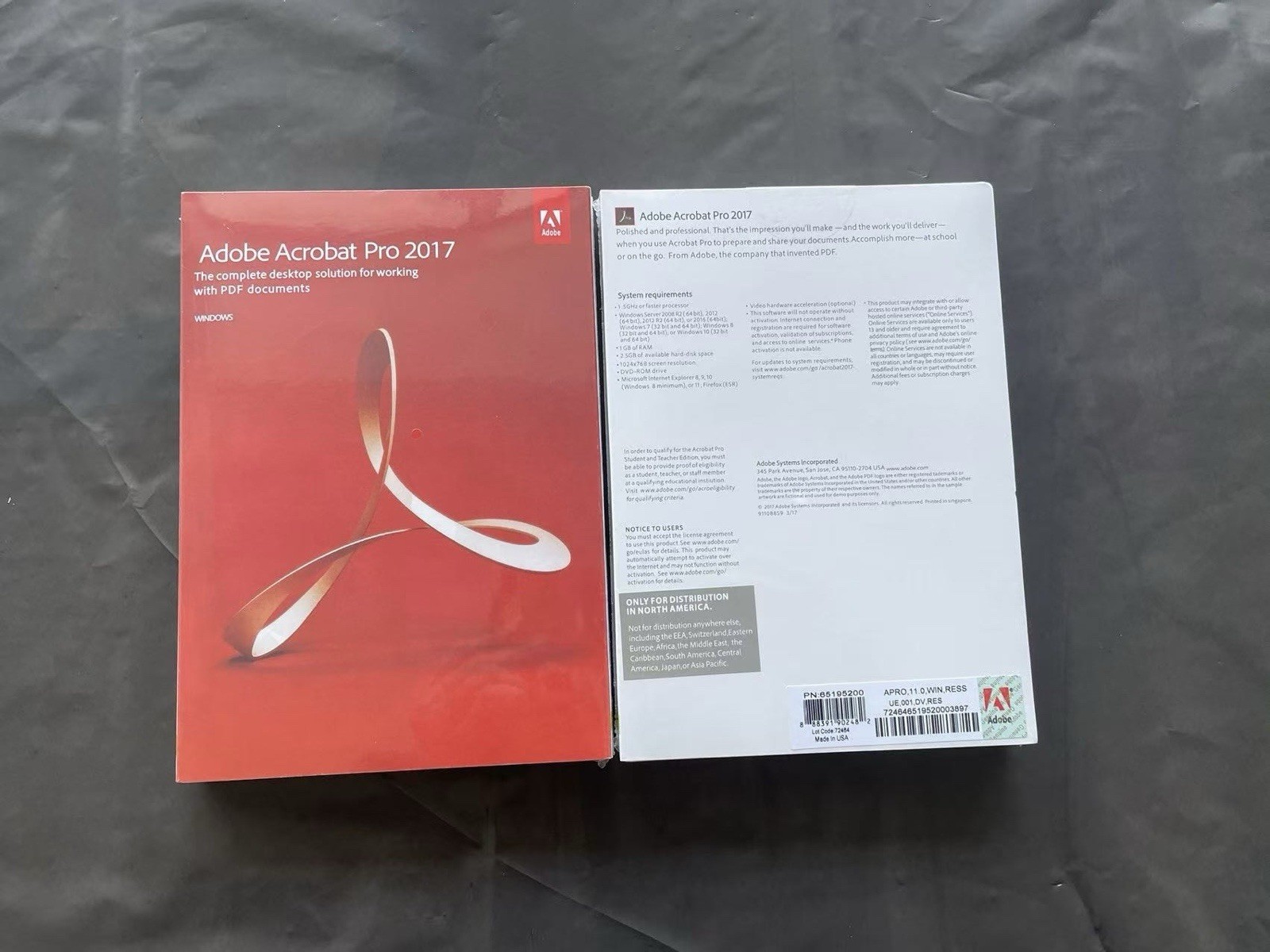 Adobe Acrobat Pro 2017 Full Version(For 2 PCs) Permanent Version for Windows DVD