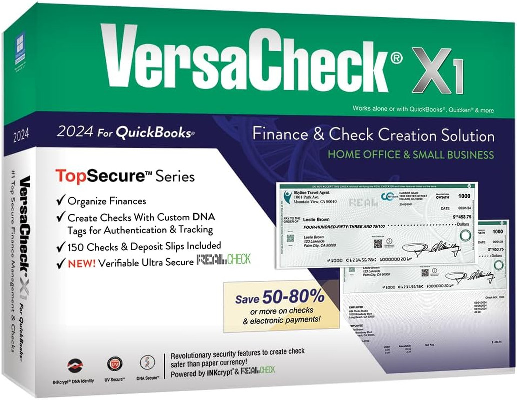 Versacheck X1 2024 for Quickbooks – Finance and Check Creation Software