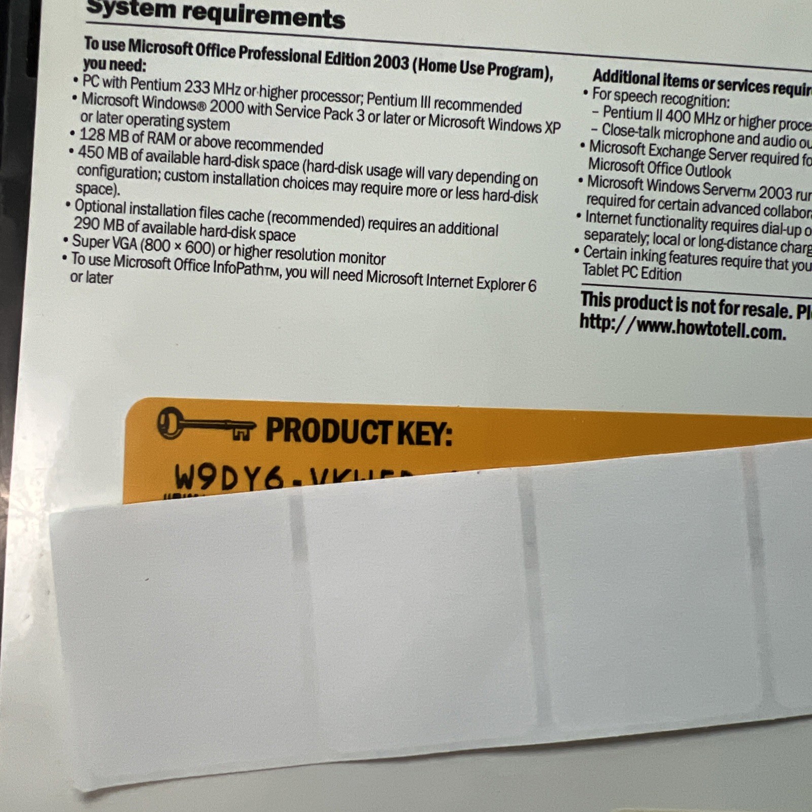 Microsoft Office Professional Edition 2003 – Home Use Program – with Product Key