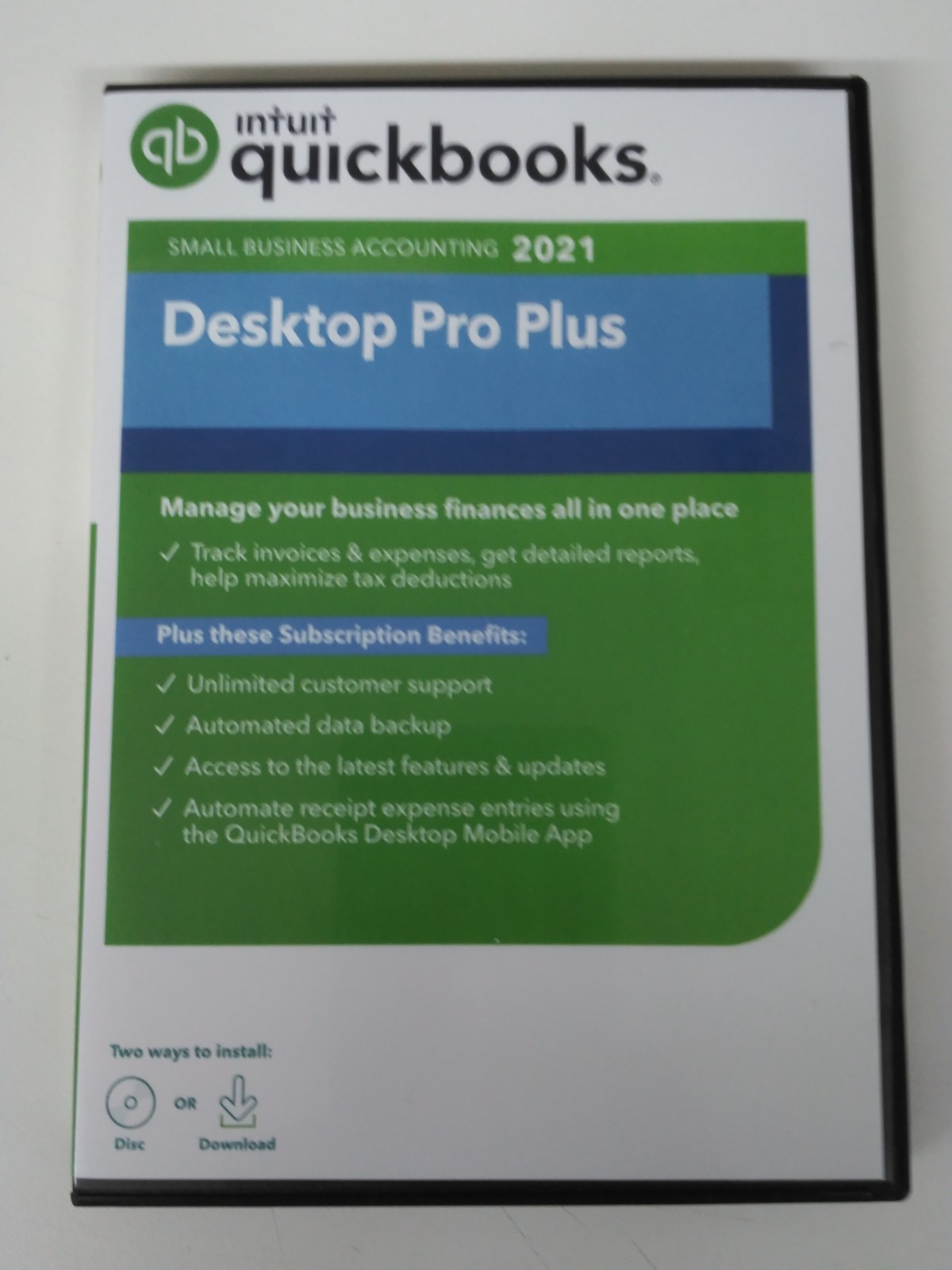 QuickBooks Desktop Pro 2021 Software Media