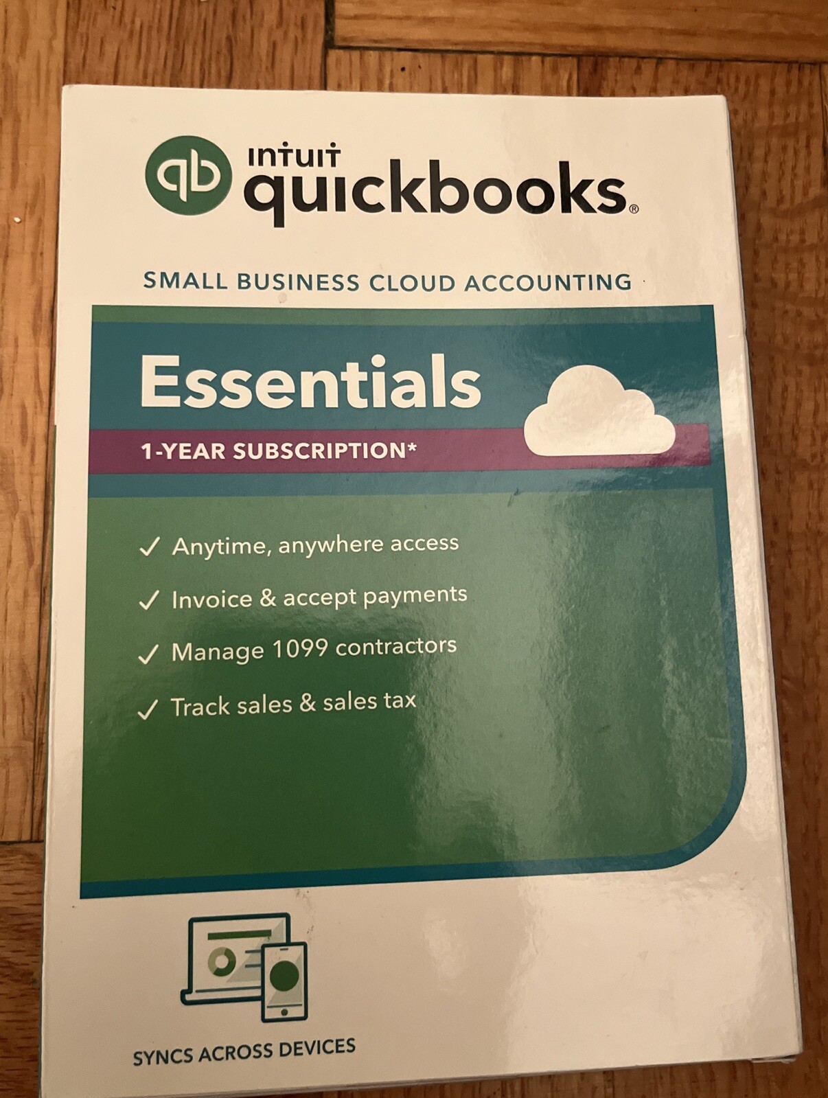 QuickBooks Essentials Small Business Cloud Accounting 1 Year Subscription