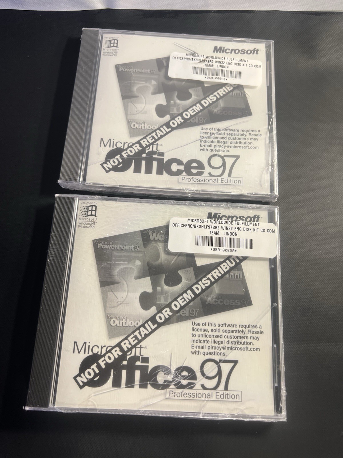 2 Microsoft Office 97 Standard Edition (sealed jewel case)
