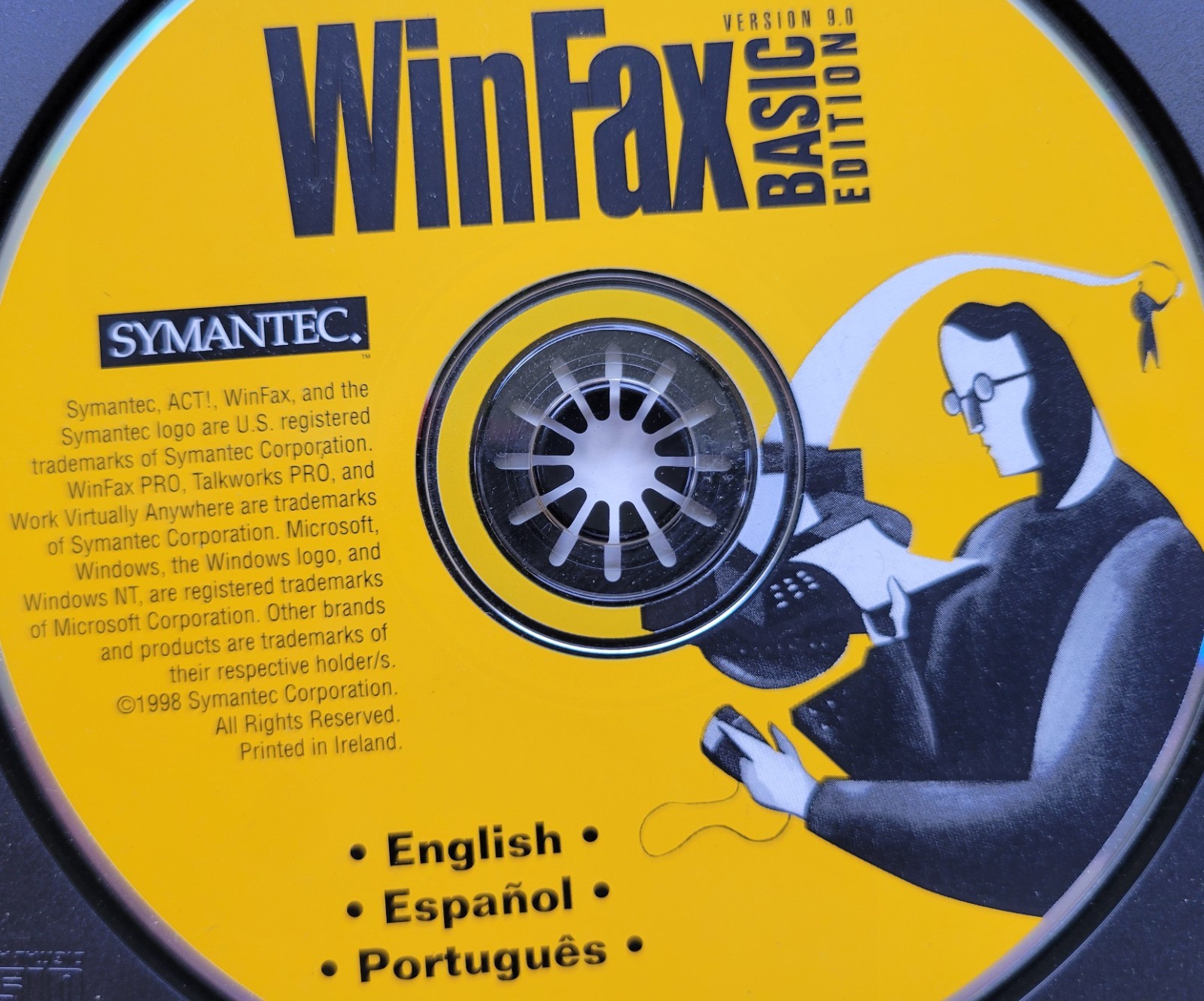 Vintage CD – WinFax Basic Edition by Symantec, Ver 9.0
