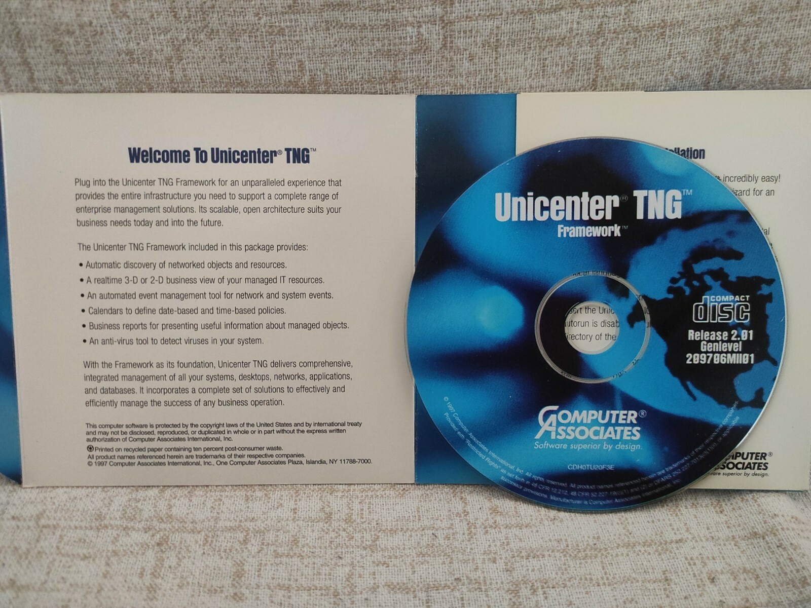 Unicenter TNG Framework