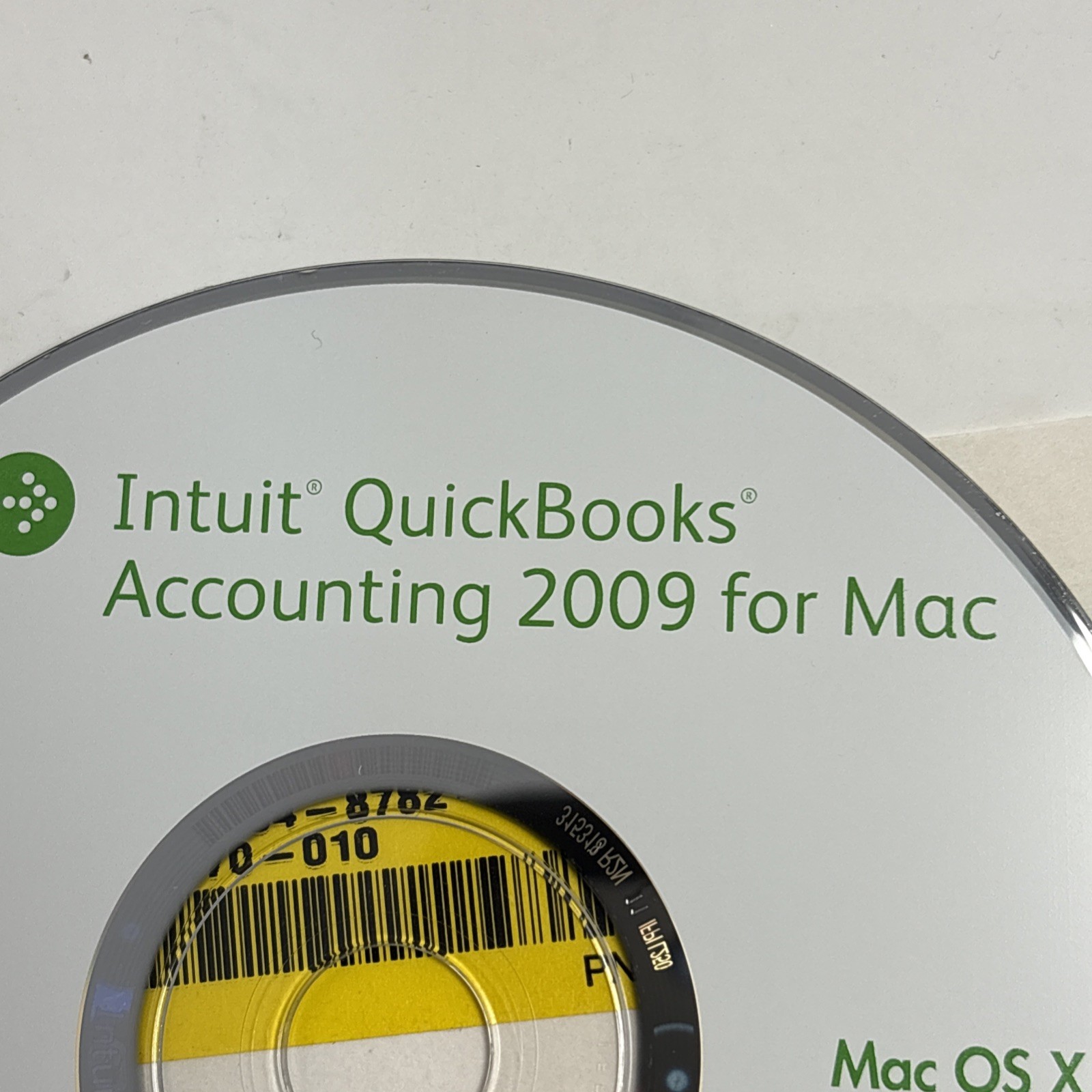 Mac Intuit QuickBooks 2009 Accounting Software CD W/Key Code NO SUBSCRIPTION