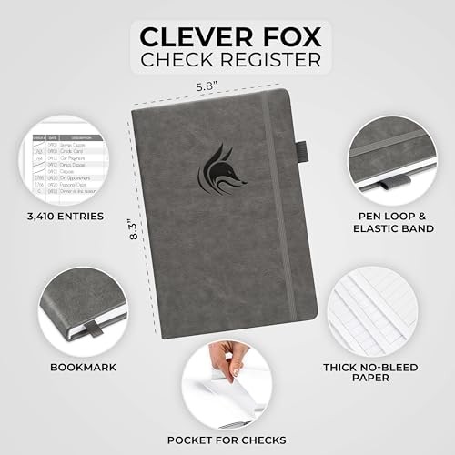 Check Register Book – Deluxe Transaction Register, Accounting Ledger Book,
