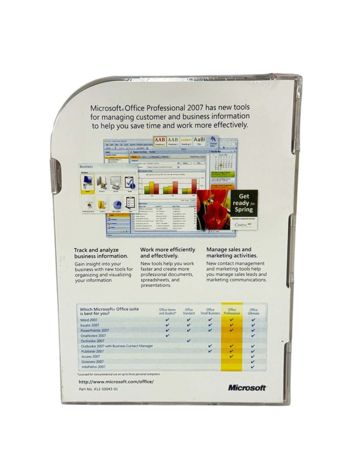 NEW Microsoft Office Professional 2007 Contains Word, Excel, Outlook, PowerPoint