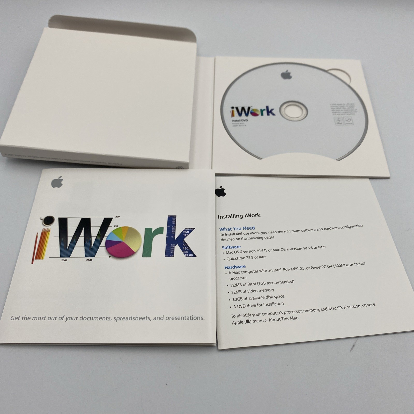 Apple iWork ’09 (Retail) (1 User/s) – Full Version for Mac MB942Z/A