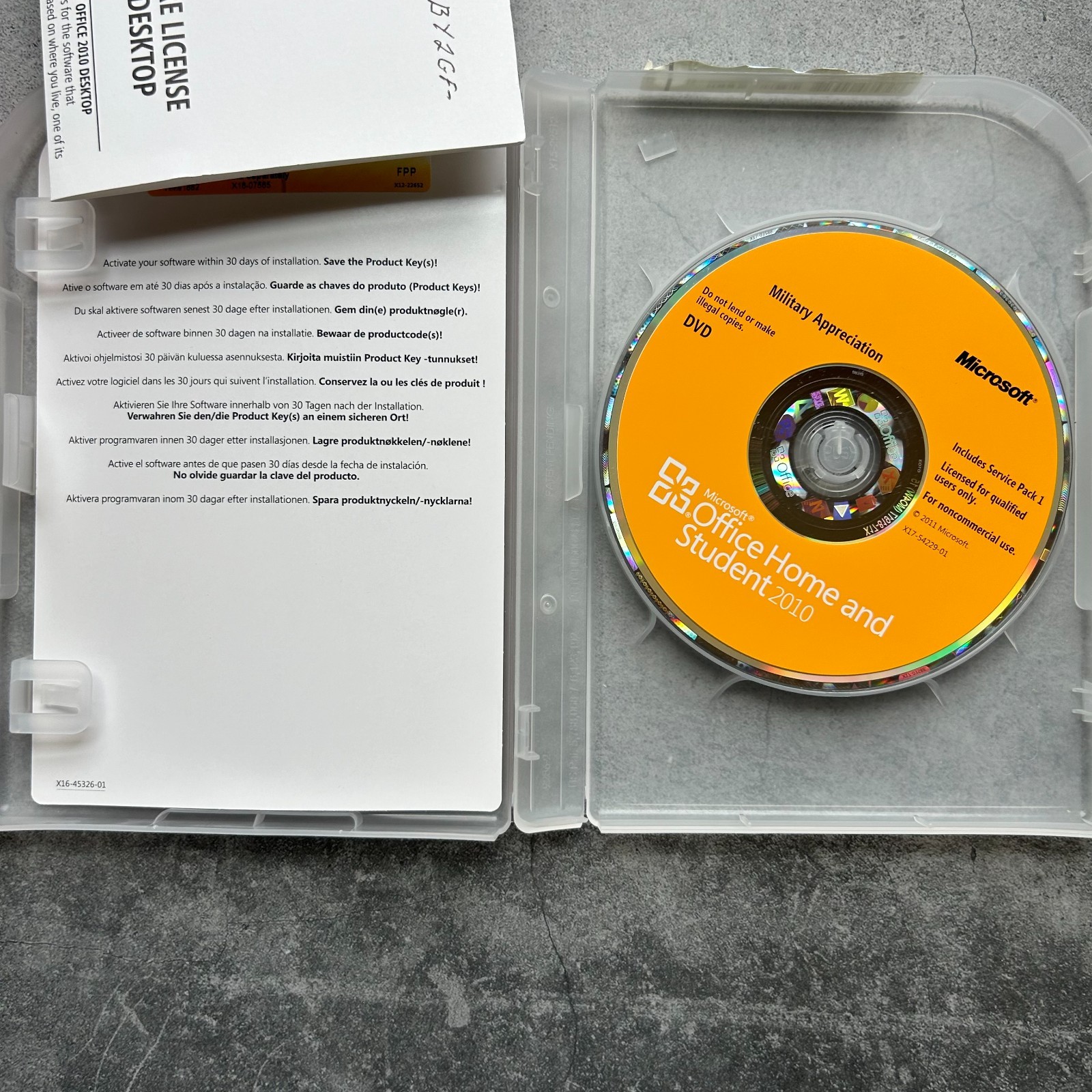 Microsoft Office Home and Student 2010 Software for Windows